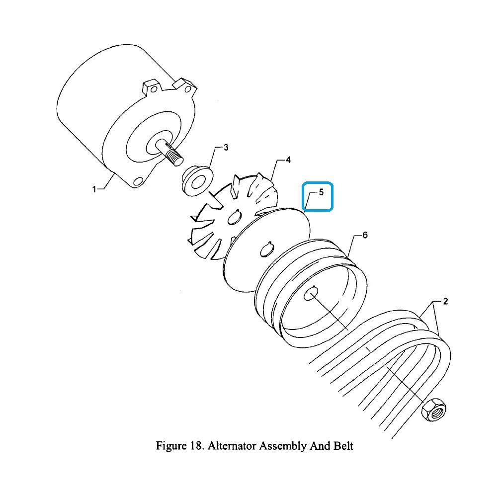 Lycoming - 32R21676 - Back plate - Item 5 on diagram