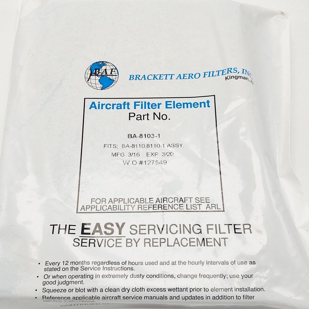 Brackett - BA-8103-1 Element Assembly for BA-8110
