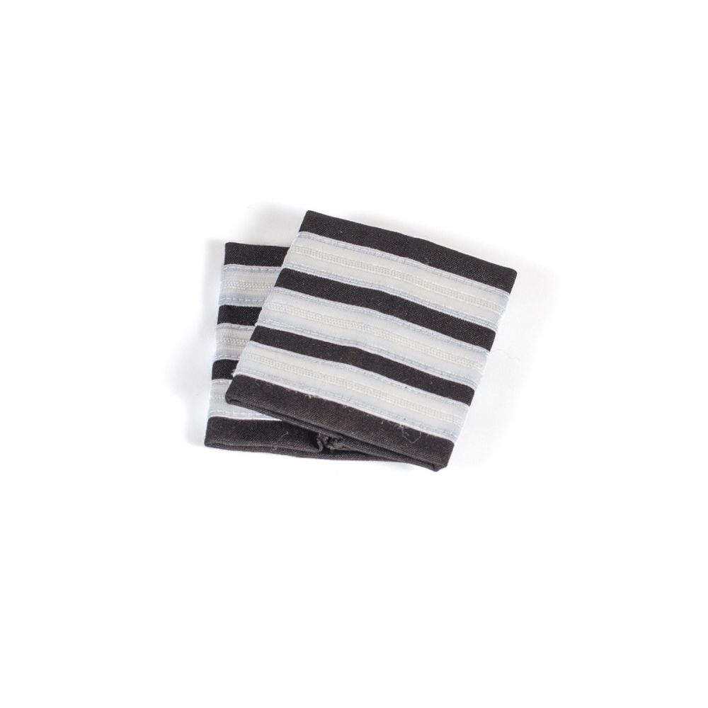 3 Bar Silver Pilot Epaulettes - E3BS