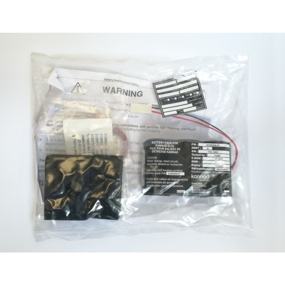 Kannad - S1820516-99 - ELT Battery Replacement Kit Compact - BAT300