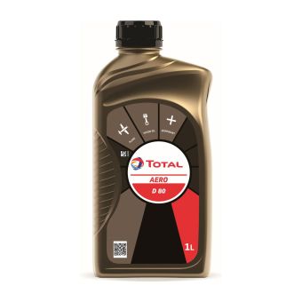 TOTAL - Aero D 80 - SAE40 - Piston Engine Oil - 1L