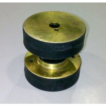LORD Mounts J-6545-1 are compression type couplings consist of bonded rubber joints pressed into the sockets of metal hubs.  Dynafocal engine suspensions provide proper flexible support to isolate engine vibrations and reduce noise transmission to airfram
