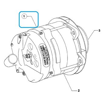 Lycoming - 32C22492 - Alternator - 28V-90A - Item 1 on diagram