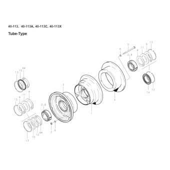 Cleveland - 40-113 - Wheel Assembly - Alt. to C163001-0104 - diagram