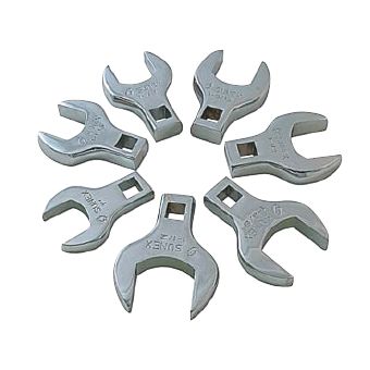 SUNEX - 7 Piece 1/2" Drive Jumbo SAE Crowfoot Wrench Set - 9720