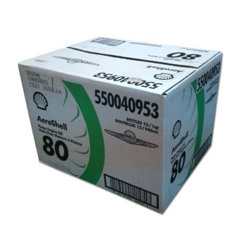 AeroShell 80 - SAE 40 - Mineral Piston Engine Oil - Non-dispersant - 12*1 USQ 
