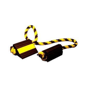 AS-04R - Small Extruded Rubber Aircraft Chocks - Roped Pair