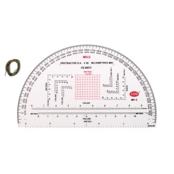 CYA - MP-3 - Semi Circle Military Protractor 9 inch