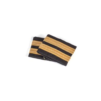 2 Bar Gold Pilot Epaulettes - E2BG