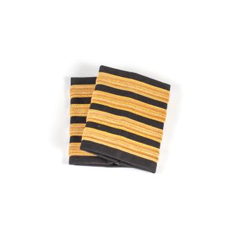 4 Bar Gold Pilot Epaulettes - E4BG