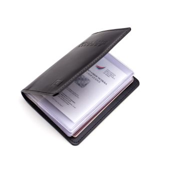 GA - Black Leather Flight Crew Licence & Passport Cover