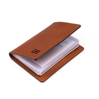 GA - Brown Leather Flight Crew Licence & Passport Cover