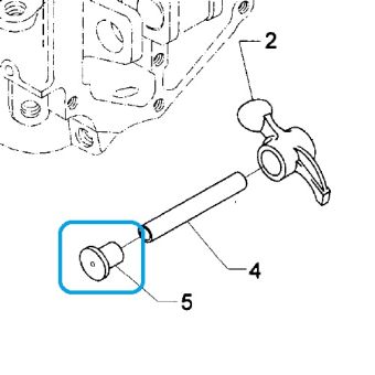 Lycoming - LW-12892 - Button Thrust - Rocker Shaft