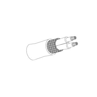 M27500-18SD2T23 - 2 Core Wire - 2x18 AWG Shielded - 100Ft.