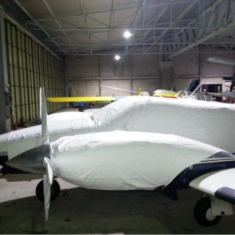 LOWLAND - Engine Cover - Piper PA34 Seneca - Set of 2 White