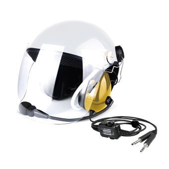 RayTalk - PH-HM200Q - Helmet L - White/Yellow - Twin Plug