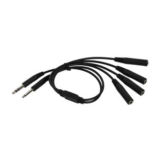 HF - General Aviation (GA) Twin Plug Headset Splitter