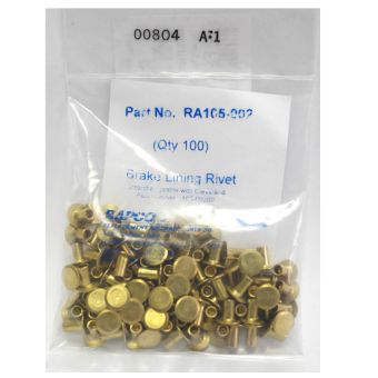 RAPCO - RA105-00200 - Brake Lining Rivets - 100 Pcs. Pack