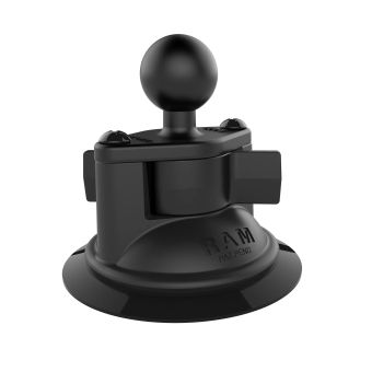 RAM - RAM-B-224-1U - 3-1/4' Suction Cup Base - Twist Lock