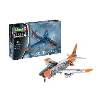 Revell - F-86D - Dog Sabre - Scale 1:48 - 103 Parts - Level