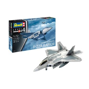 Revell - Lockheed Martin F-22a Raptor - Sc. 1:72 - 116 Prt.
