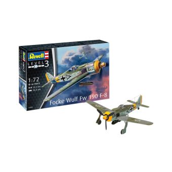 Revell - Focke Wulf FW190 F-8 - Scale 1:72 - 46 Parts - Leve