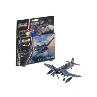 Revell - F4U-4 Corsair - Set - Scale 1:72 - 65 Parts - Level