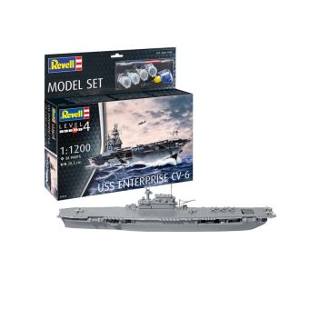 Revell - USS Enterprise CV-6 - Set - Scale 1:1200 - 38 Parts