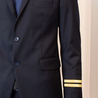 TRIBECA - Men's Pilot Uniform Jacket - Gold - 2 Row Braid
