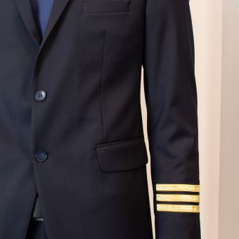 TRIBECA - Men's Pilot Uniform Jacket - Gold - 3 Row Braid