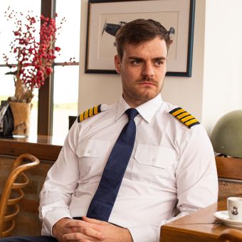 HERITAGE - Pilot Tie Clip-on - Navy