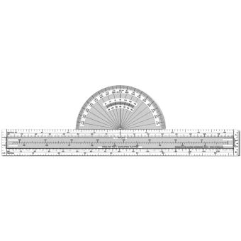 Pooleys - TNP-1 - Plotter With Semi-Circular Protractor