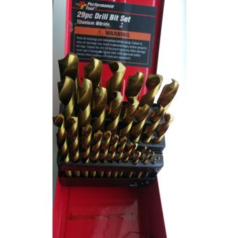 WILMAR - 29 Pc Steel Case Drill Bit Set - W9017